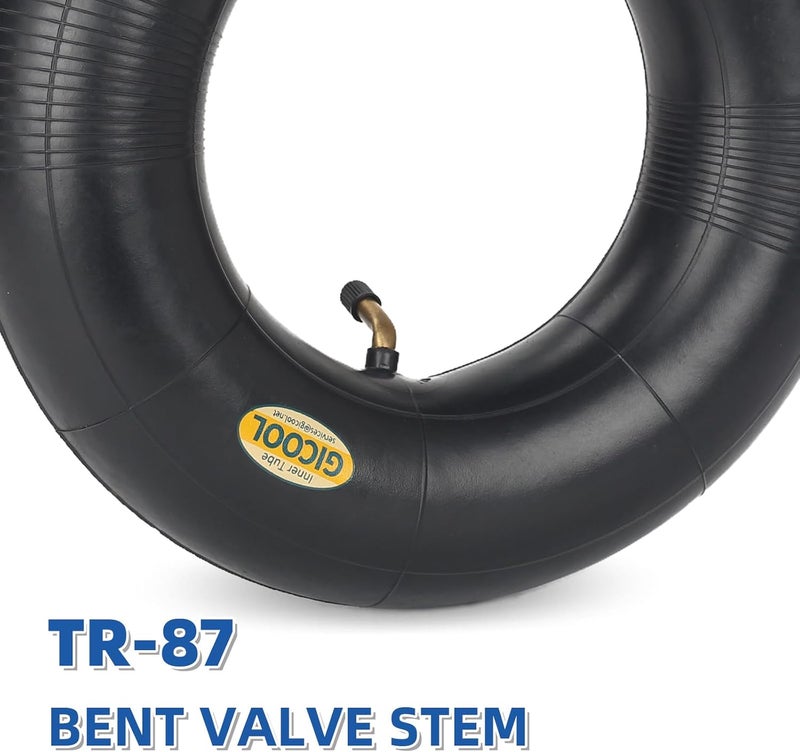 GICOOL 4.10/3.50-6 Replacement Inner Tube, 2 Pack with TR-87 Valve Stem, Heavy Duty, For 13" Tires Wheelbarrow Garden Utility Wagon Go Cart Lawn Mower - Image 4